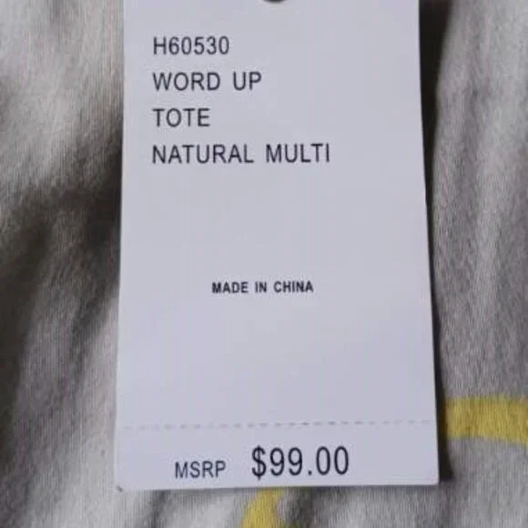 Kathy Van Zeeland Word Up Tote Shoulder Bag & Wallet - Picture 16 of 16